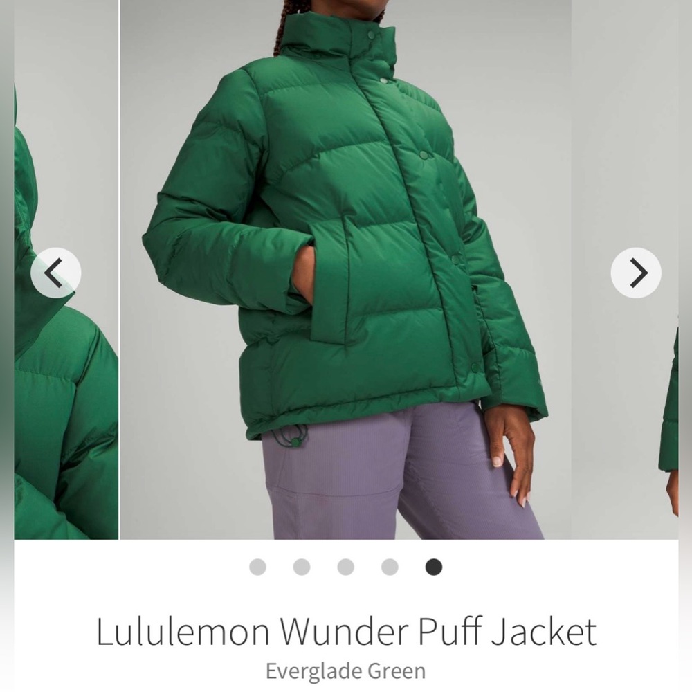Lululemon Wunder Puff Puffer Jacket in Everglade Green - Size 8 - Picture 16 of 16